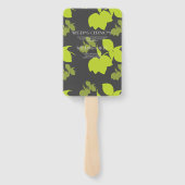 Silhouet Citroen-Limoen Bruiloft Handwaaier (Achterkant)