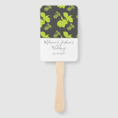 Silhouet Citroen-Limoen Bruiloft Handwaaier (Voorkant)