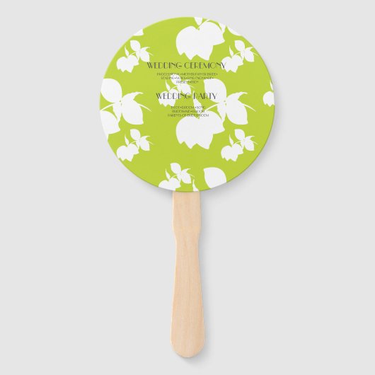 Silhouet Citroen Limoen Groen Ronde Trouw  Handwaaier (Achterkant)