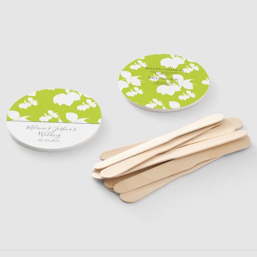 Silhouet Citroen Limoen Groen Ronde Trouw Handwaaier (Niet-gemonteerd)