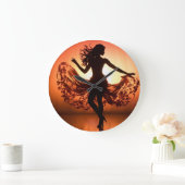 Silhouet danser wandklok (Huis)