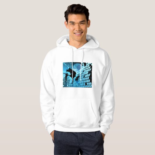Silhouet Dansers Mannen Hoodie (Voorkant volledig)