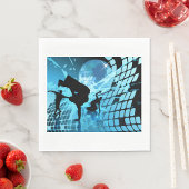 Silhouet Dansers Papieren servetten