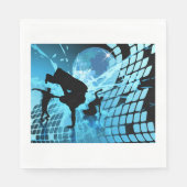 Silhouet Dansers Papieren servetten (Voorkant)