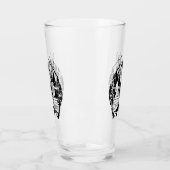 Silhouet Design van boogschutters jagen herten Glas (Links)