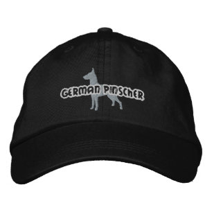 Silhouet Duitse Pinscher geborduurd Pet