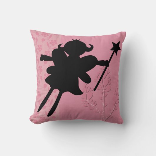 Silhouet Fairy Prinses Kussen (Voorkant)