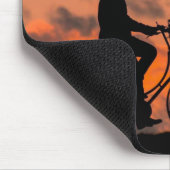 Silhouet, fiets, gezondheid muismat (Hoek)