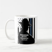 Silhouet gepersonaliseerde State Trooper Koffiemok (Links)