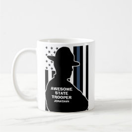 Silhouet gepersonaliseerde State Trooper Koffiemok