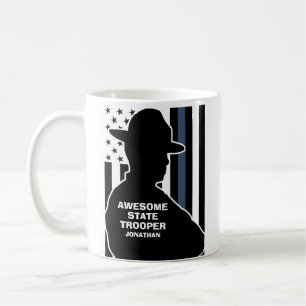 Silhouet gepersonaliseerde State Trooper Koffiemok