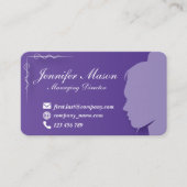 Silhouet gestileerde visitekaartje 23 (Voorkant)