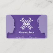 Silhouet gestileerde visitekaartje 23 (Achterkant)