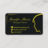 Silhouet gestileerde visitekaartje 53 (Voorkant)