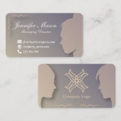 Silhouet Gestylde visitekaartje 1 (Voorkant / Achterkant)