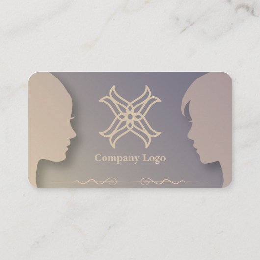 Silhouet Gestylde visitekaartje 1 (Achterkant)