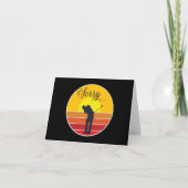 Silhouet golfer  golfen Condoleances sorry Kaart (Voorkant)