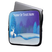 Silhouet Herten Electronics Bag Laptop Sleeve (Voorkant Links)