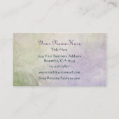 Silhouet Hummingbird en bloemen Visitekaartje (Achterkant)