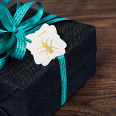 Silhouet in goud van Big Creepy Crawly Ant Bedankjes Labels