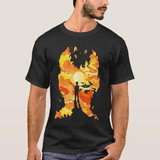 Silhouet in Vlammen van Verbeelding T-Shirt