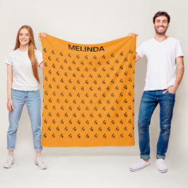 Silhouet Inspirerend danserspatroon Fleece Deken