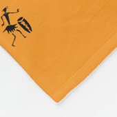 Silhouet Inspirerend danserspatroon Fleece Deken (Hoek)