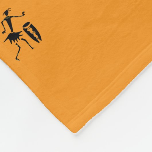 Silhouet Inspirerend danserspatroon Fleece Deken (Hoek)