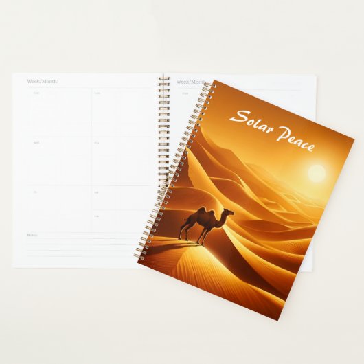 Silhouet kameel zonnig Egypte heet midden oosten Planner (Display)
