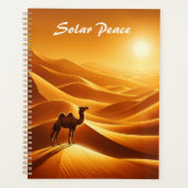 Silhouet kameel zonnig Egypte heet midden oosten Planner (Voorkant)