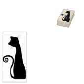 silhouet kat kunst stempel (Gestempeld)