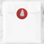 Silhouet Kerst sticker (Tas)
