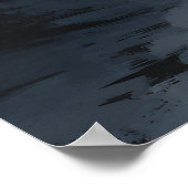 Silhouet Koppel Zonsondergang Stroom Reflectie Poster (Hoek)