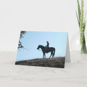 Silhouet - Leeg Wenskaart Kaart