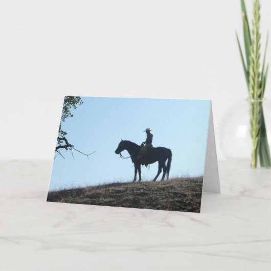 Silhouet - Leeg Wenskaart Kaart (Voorkant)