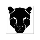 Silhouet Luipaard Art Stempel (Afrduk)