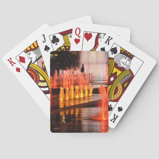 silhouet man pokerkaarten (Achterkant)