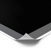 silhouet meisje workout maan poster (Hoek)