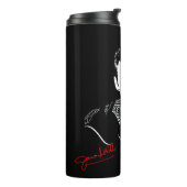 Silhouet met handtekening thermosbeker (Gedraaid links)