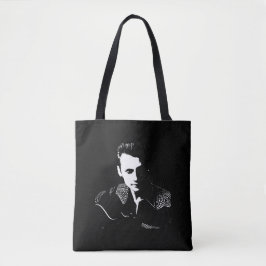 Silhouet met handtekening tote bag