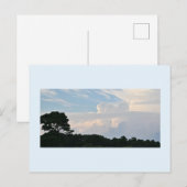 Silhouet met wolken Briefkaart (Voorkant / Achterkant)