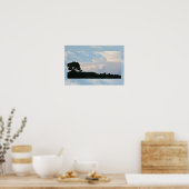 Silhouet met wolken Poster (Keuken)