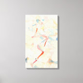 Silhouet Moderne Kleurrijke Verpakte Kunst Canvas  (Voorkant)