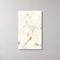 Silhouet Moderne Kleurrijke Verpakte Kunst Canvas 