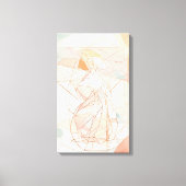 Silhouet Moderne Kleurrijke Verpakte Kunst Canvas  Afdruk (Voorkant)