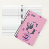 Silhouet Monogram Notitieboek - Genoemd met letter (Binnen)