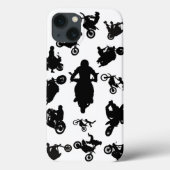 Silhouet Motorfietsen Case-Mate iPhone Case (Achterkant)