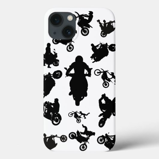 Silhouet Motorfietsen Case-Mate iPhone Case (Achterkant)