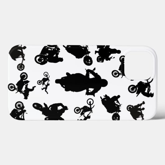 Silhouet Motorfietsen Case-Mate iPhone Case (Achterkant (horizontaal))