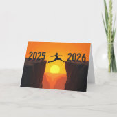 Silhouet Nieuwjaar 2026 Feestdagen Kaart (Voorkant)